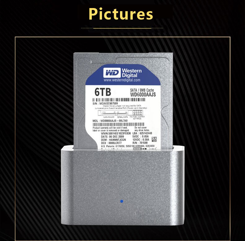 Goldendik 1-Bucht Sata Ddd Docking Bahnhof 3,5 zoll 2,5 TYP C-TYP C Hdd Ssd Klon Duplizierer Dock Bahnhof Sata Lagerung Enc