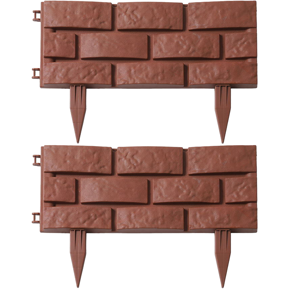 1-8 pçs imitação de pedra cerca de plástico jardim cerca borda jardim afiação diy decorativo flor grama ao ar livre paisagem borda: YELLOW