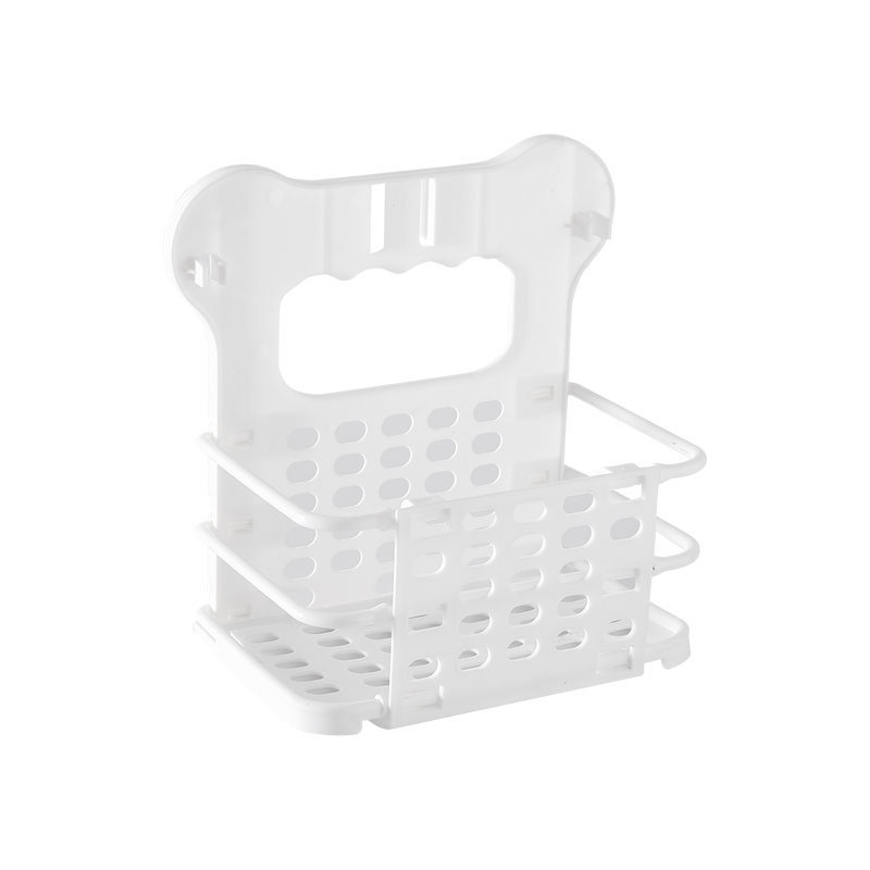 Cesta plegable para colgar la ropa sucia, estante para colgar en la pared, cesta de lavandería, barril de almacenamiento de ropa interior, novedad: S White