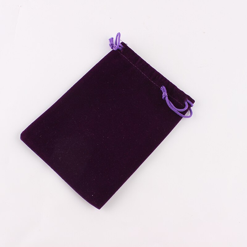 10pcs/lot 10*14cm Mini Velvet Drawstring Bag Jewel Accessories Storage Bags Packing Pouch: Purple