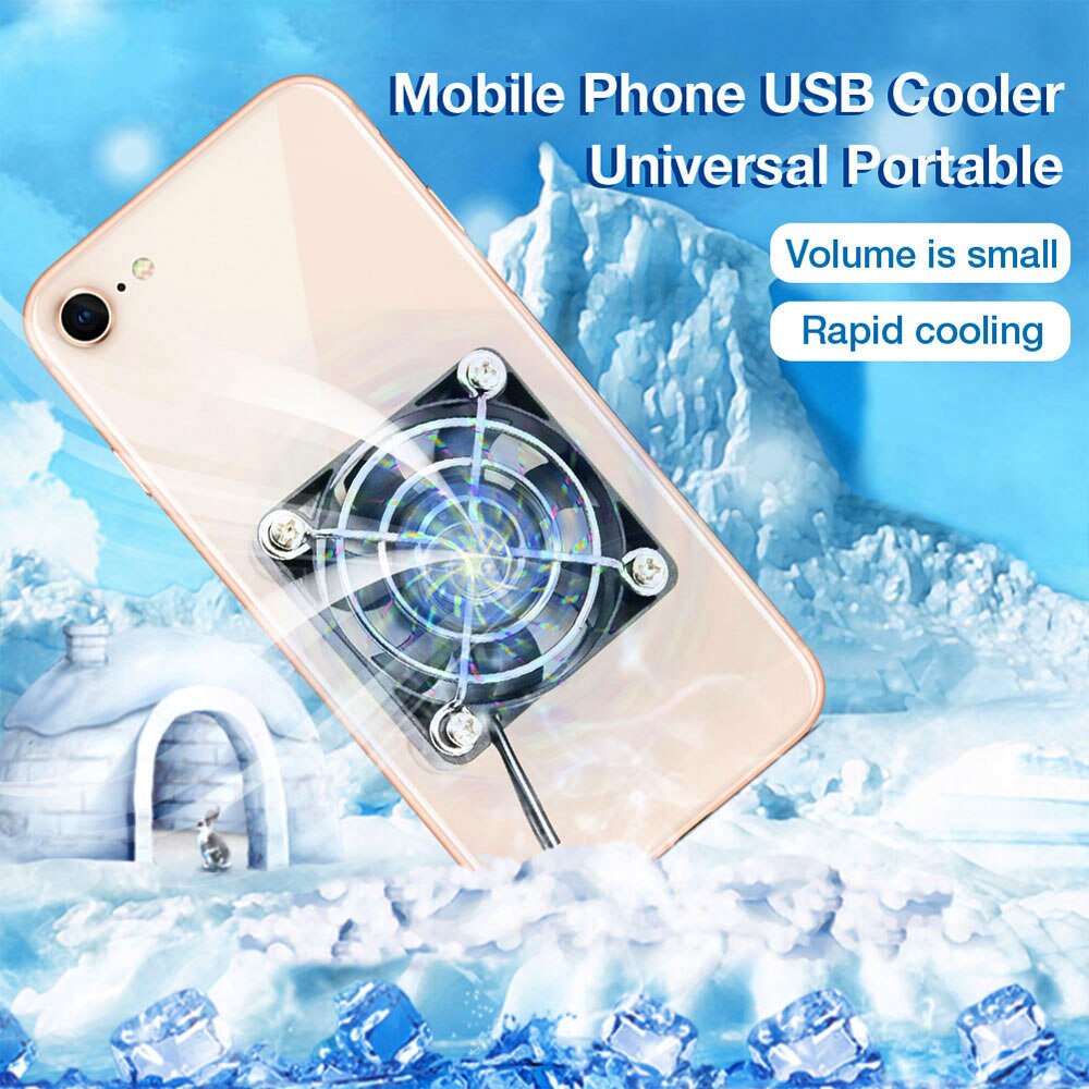 Ventilateur de refroidissement Portable USB, refroidisseur de téléphone Portable de jeu, radiateur de téléphone Portable, outil de refroidissement encliquetable pour IPhone/Huawei/Xiaomi