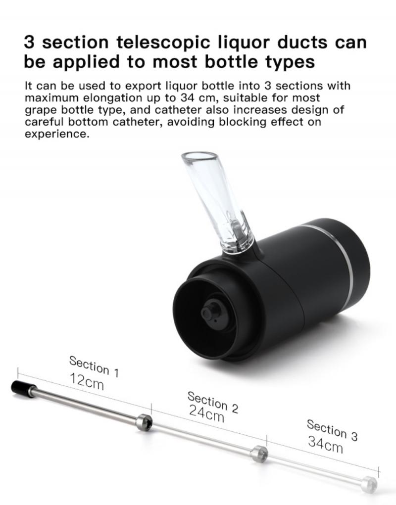 Elektrische Wijn Dispenser Pomp, Wijn Beluchter, Automatische Wijn Schenker, draagbare Automatische One-Touch Wijn Decanter Met Wijn Usb Rech