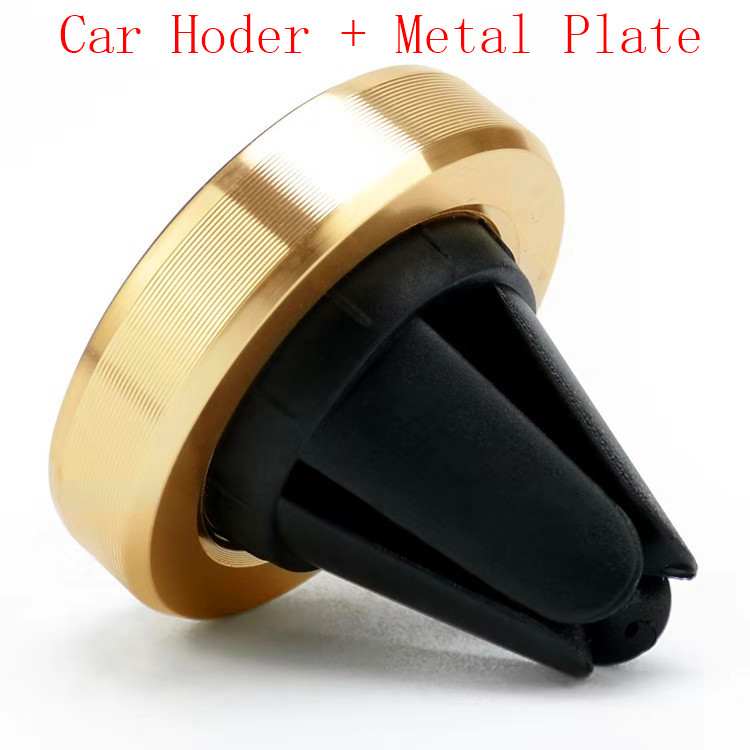 Auto Telefon Halter Magnetische Air Vent Halterung Mobile Smartphone Ständer Magnet Unterstützung Zelle in Auto GPS Für iPhone XS Samsung auto Halter: Golden