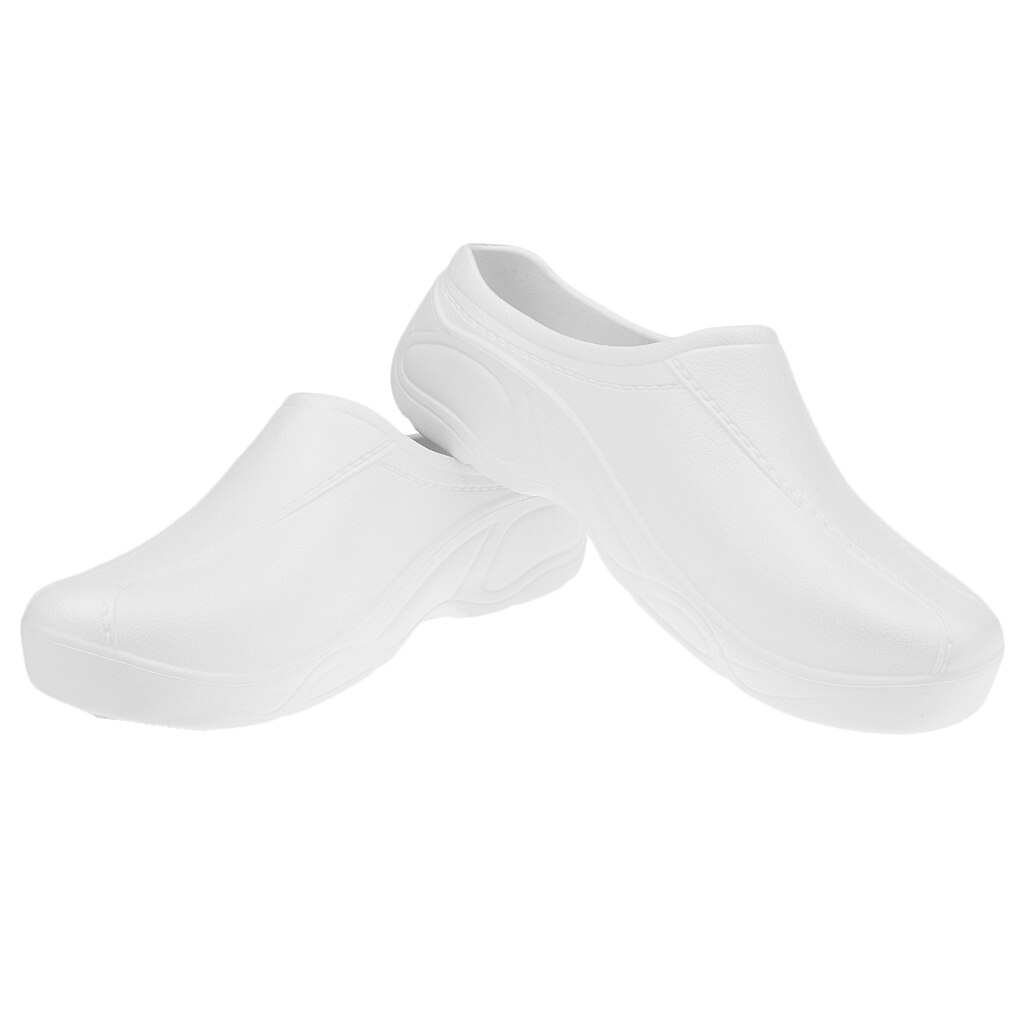 Men Women Cook Nursing Shoes Ultralite Clogs Strapless 40 White chef shoes work shoes restrant shoe: white 41