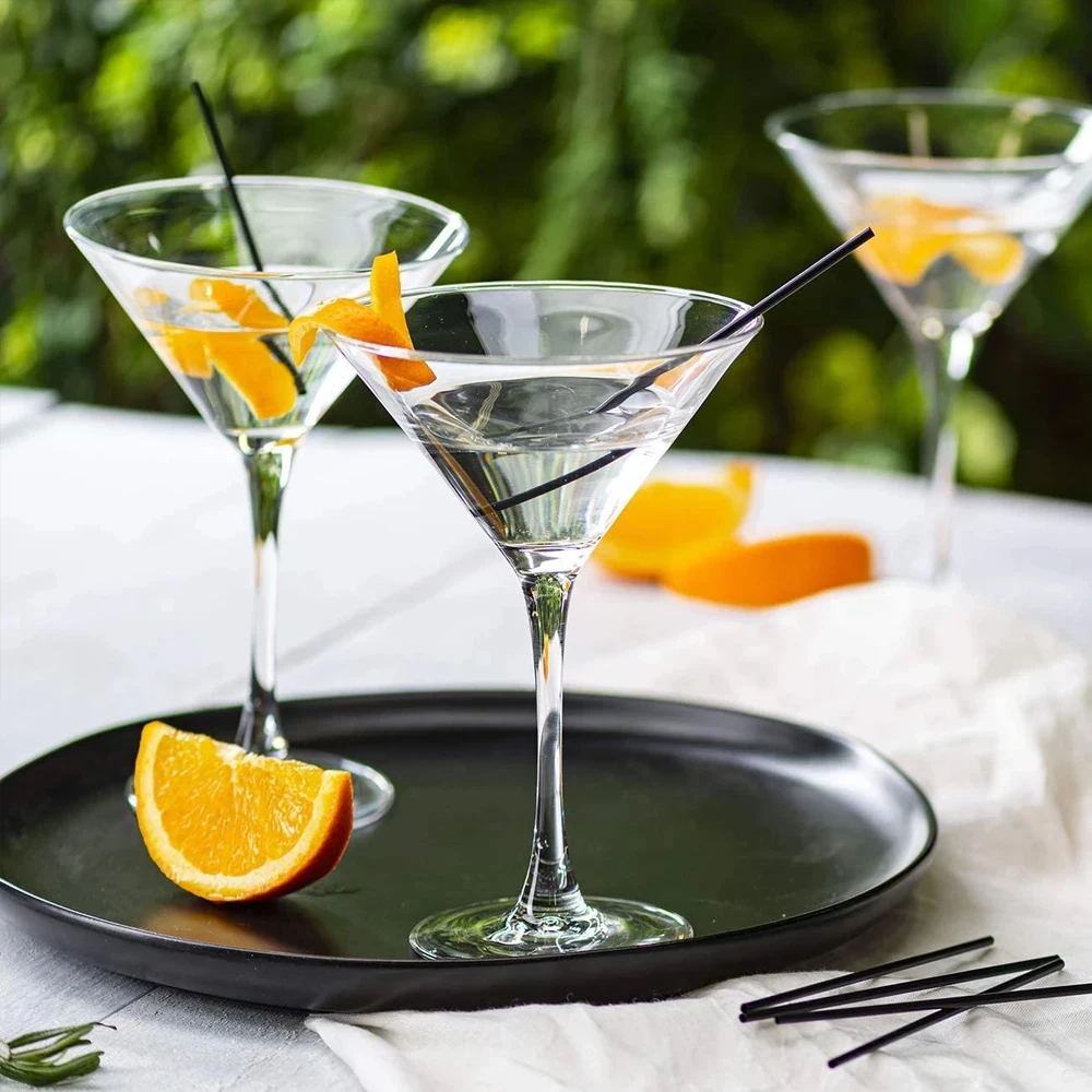 Pailles à Cocktail noires, 50 à 3000 pièces, pailles à boire flexibles pour thé, Tube de boisson en plastique, Bar de paille, fête de mariage,