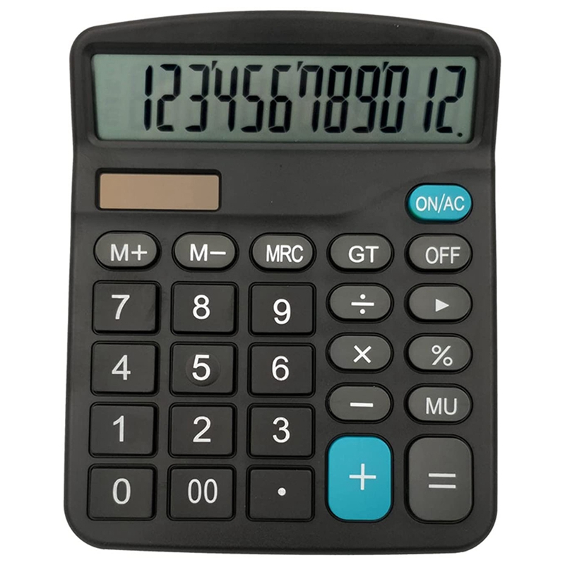 12 Digit Solar Scientific Calculator Office Computer Calculators Large Display Office Financial Calculators: Default Title