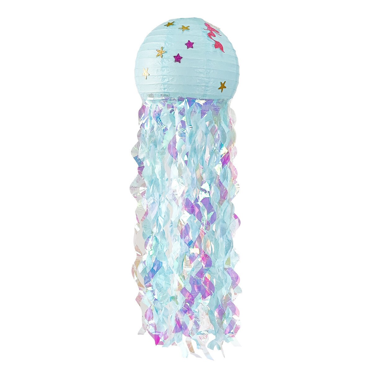 Mermaid Theme Party Decor DIY Jellyfish Paper Lantern Under The Sea Party Decor Girl Mermaid Birthday Decorations Litte Mermaid: LIGHT BLUE