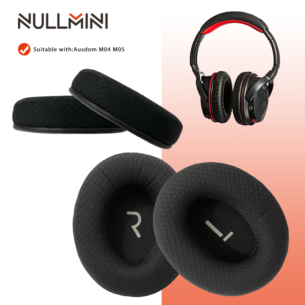NullMini Replacement Earpads for Ausdom M04 M05 Headphones Earphone Earmuff Sleeve