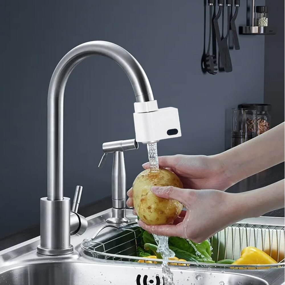 Automatic Water Saver Tap Smart Faucet Sensor Infrared Water Energy Saving Device Kitchen Nozzle Tap wzw