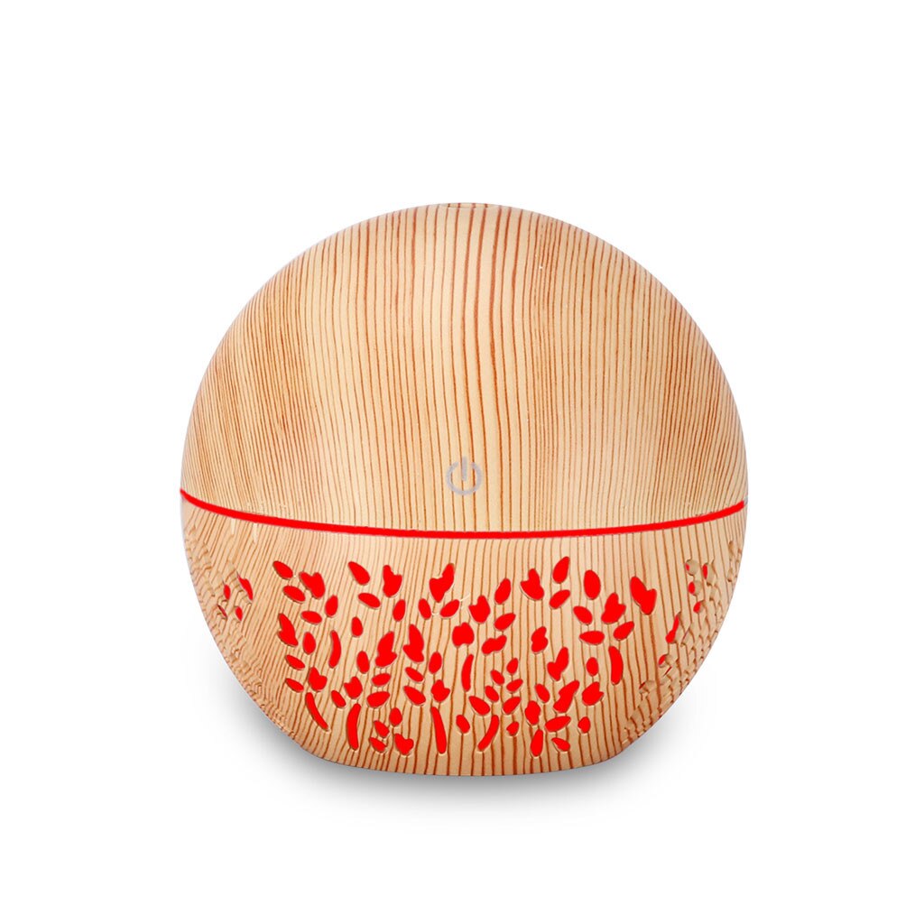 Ätherisches Öl Diffusor Ultraschall-luftbefeuchter Mit Holzmaserung Farbwechsel LED Licht Elektrische Aroma Schilf Diffusoren