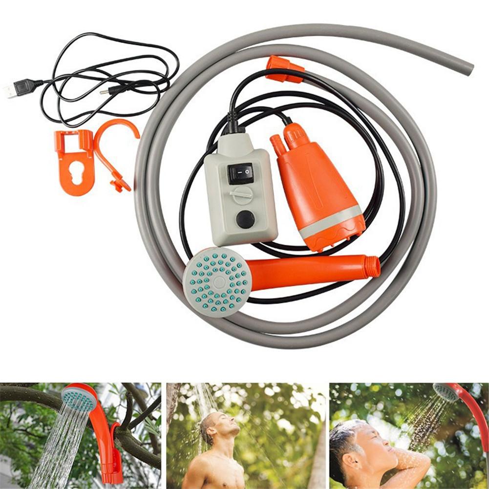 Portable Outdoor Travel Camping Shower Multi-Function Bath Sprayer Rechargeable with 2200MHA lithium battery Car Washing Sprayer