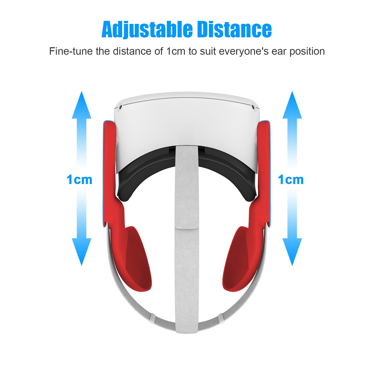 Siliconen Oorwarmers Voor Oculus Quest 2 Eye Mask Cover Vr Headset Verbeterde Headset Geluid Gezicht Pad Kussen Voor oculus Quest 2