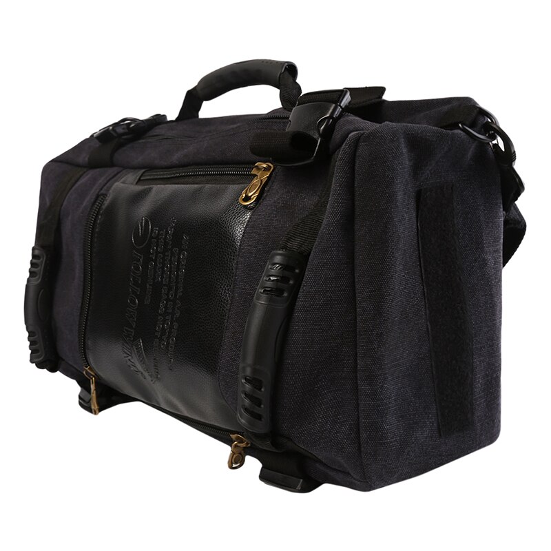 Vandtæt rejse rygsæk stor kapacitet rejsetasker afslappet sports tasker skulder taske rygsække til mænd træningstasker forsyninger: Sort