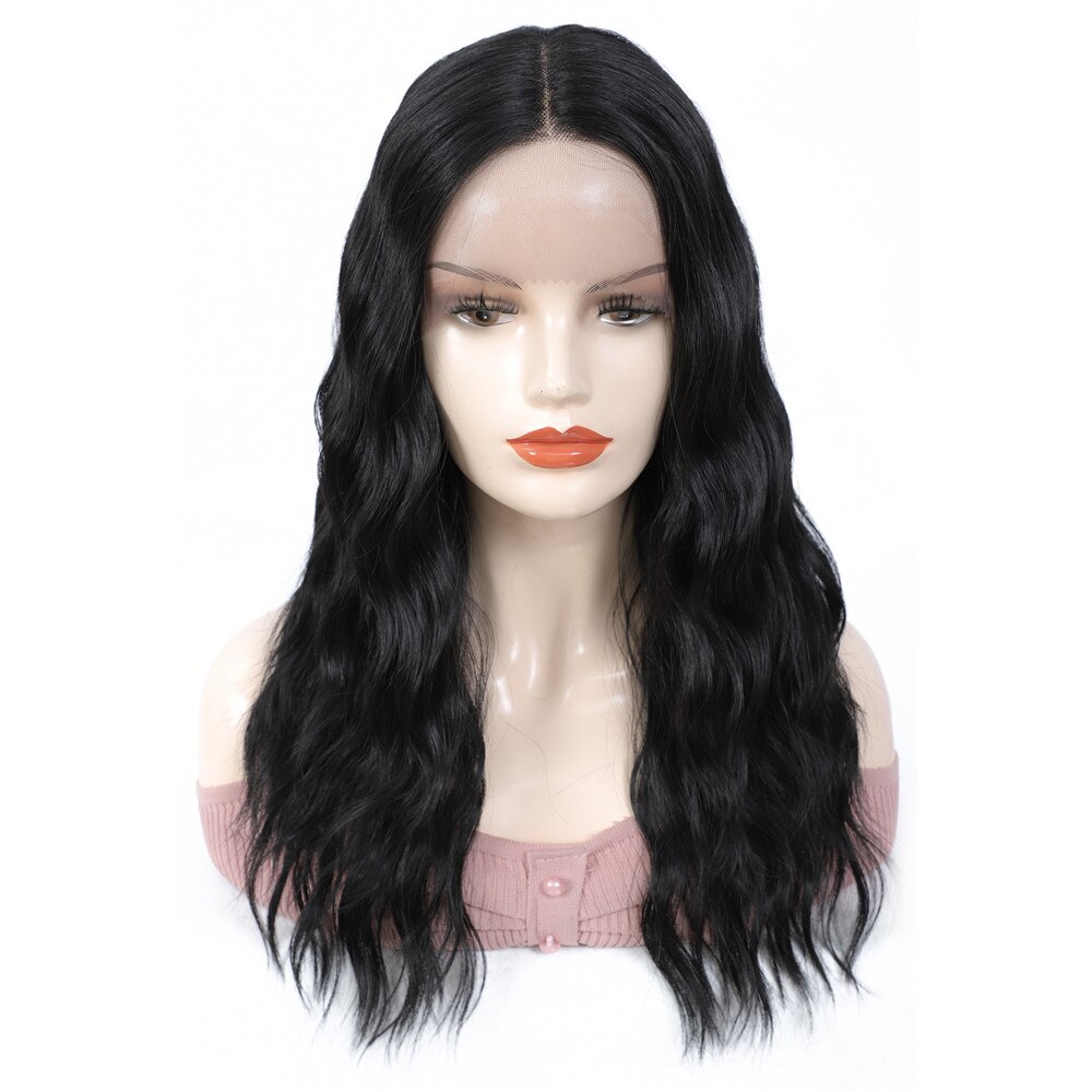 Trendy Middle Part Lace Synthetic Wig for Women High Temperature Fiber Hair X-TRESS 20 Inch Long Ombre Blonde Cosplay Daily Use: 1B