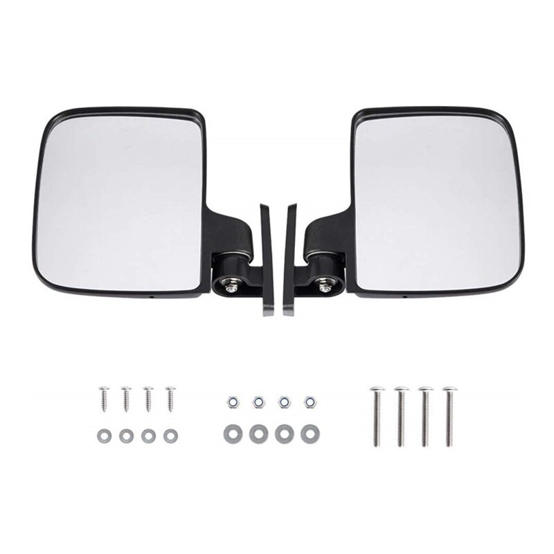 JayCreer Universal Folding Side View Mirror For Club Car, EZGO, Yamaha, Star, Zone,Tour,Sightseening Carts: Default Title