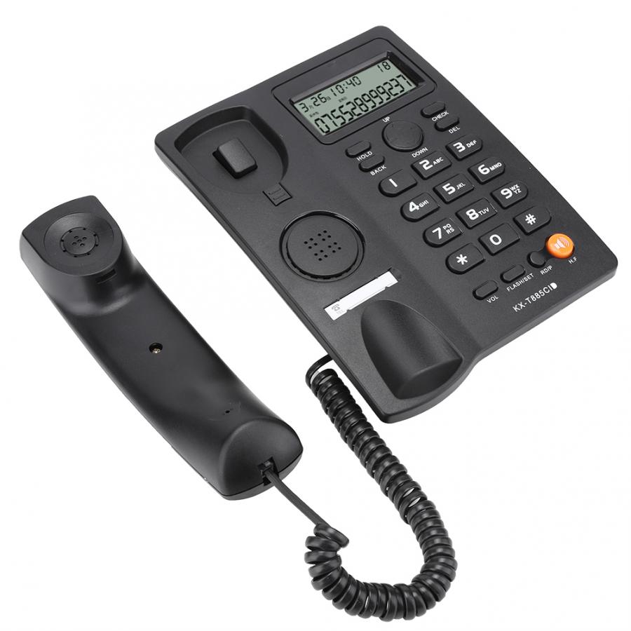 Caller Id Telefoon Handsfree Bellen Vaste Telefoon Helder Geluid Ruisonderdrukking Telefoon Voor Home Office Hotel Engels