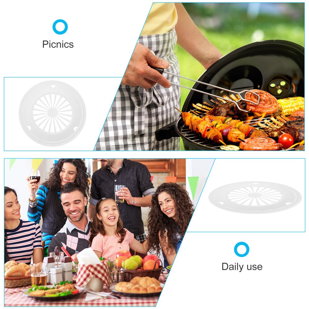 10Pcs BBQ Paper Plate Holder Reusable Holder Party Picnic Supplies