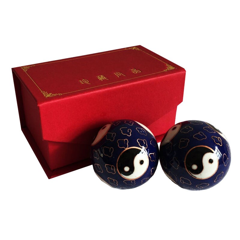 Bola de fitness Cloisonne, Bola de Salud de Tai Chi de tono hueco, mano de ancianos que sostiene las bolas de ocho trigramos