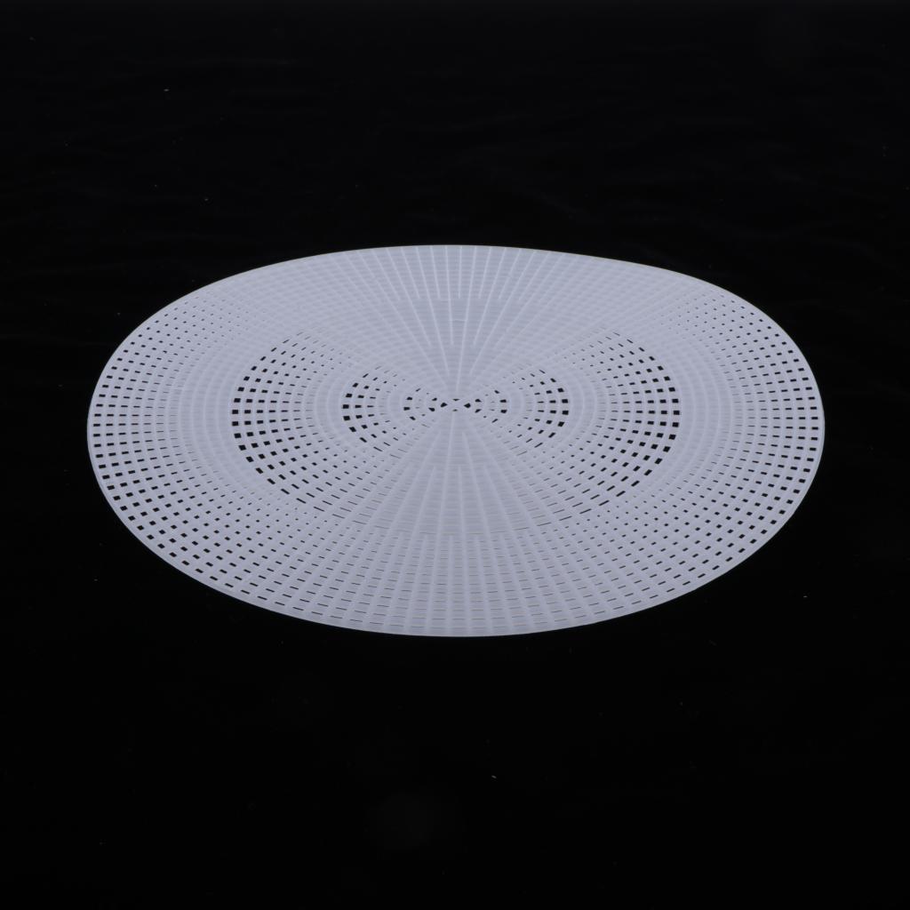 2Pcs Round Plastic Canvas Shapes Circles Sheets for Embroidery Crafting
