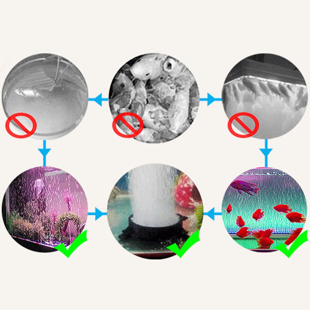 Hydroponic Aerator Supplies Pond Round Stone Air Bubble Disk Aquarium Fish Tank Plate Suction Cup Oxygen Diffuser Accessories