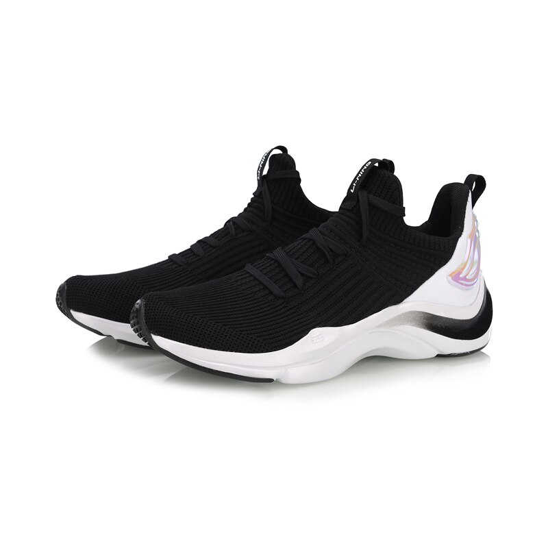 Li-ning kvinner daboom lav livsstil sko sokkelignende mono garn fôr li ning sportssko sneakers aglp 002