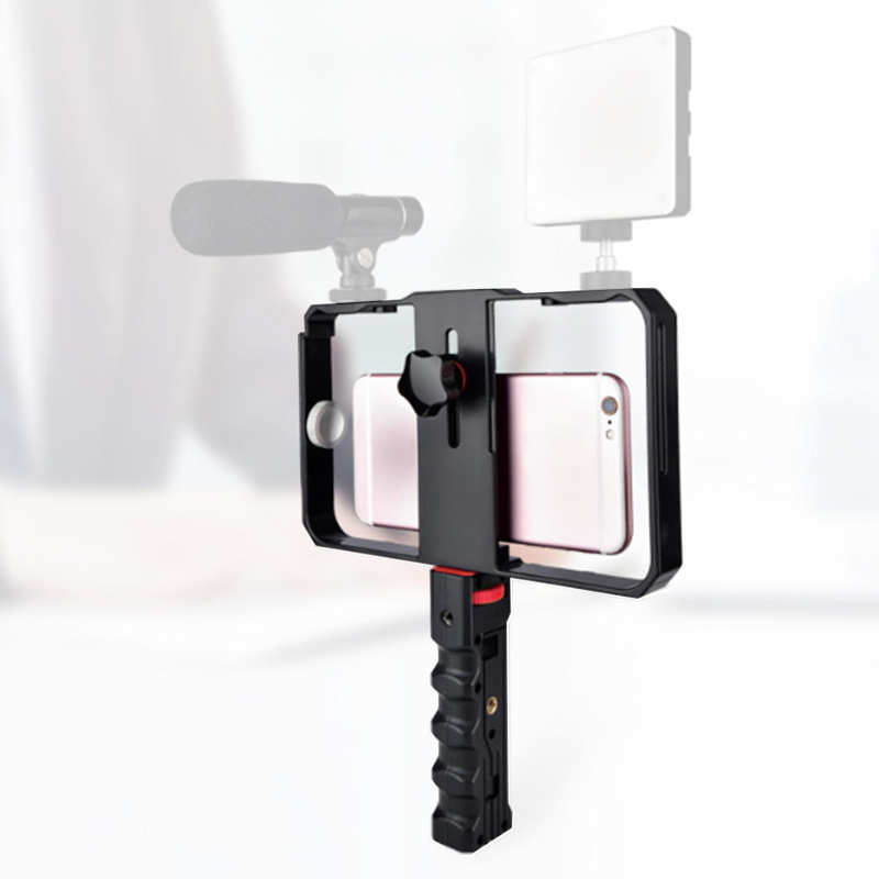 Universele Mobiele Telefoon Handheld Kooi Telefoon Stabilisator Live Schieten Volgen Shot