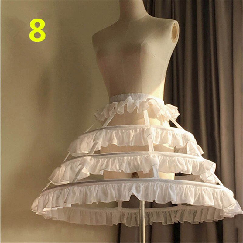 Jupon de mariée Crinoline, sous-jupe, robe de bal, cerceau, Lolita, en Tulle, longs Slips, blanc, jupe bouffante Rockabilly