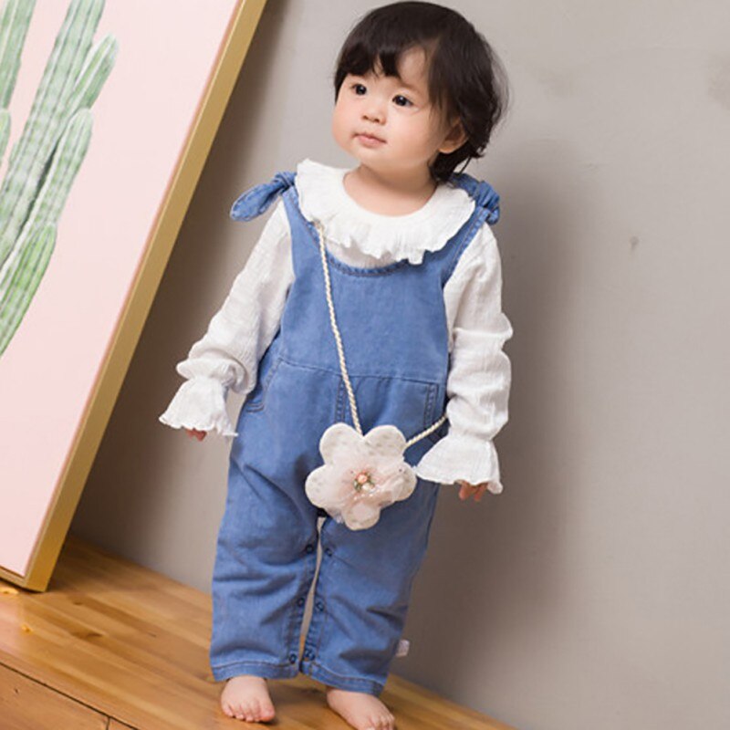 Toddler Overalls Baby Girls Suspender Denim Pants Cotton Baby Boy Overall Girls Summer Cute Overalls Pants For Kids