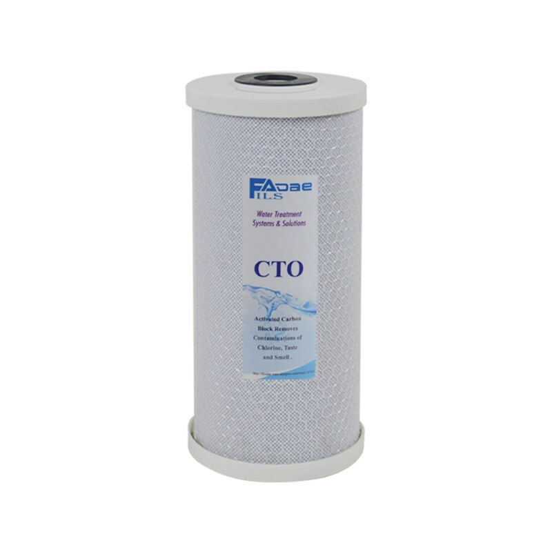 Whole House 5 Micron Big Blue Coconut Shell Carbon Block Water Filter Cartridge 10" L x 4.5" OD