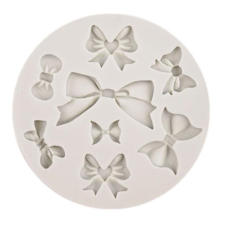 Fondant Animal Silicone Mold 3D Safari Cookie Baking Mold Silicone Baking Pan for Pastry Cake Decoration Kitchen Accessories: F-Bow Tie