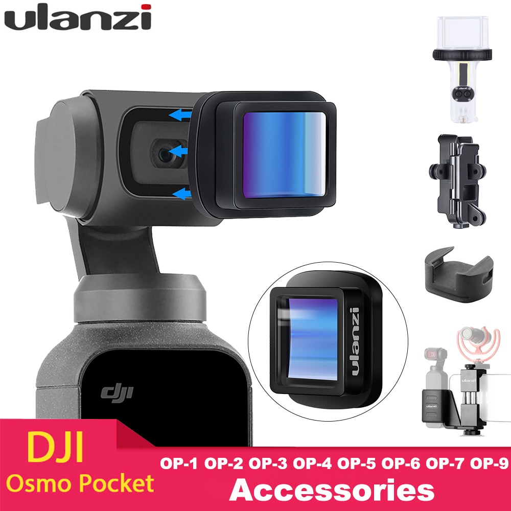 Ulanzi Magnetic 4K HD Large Wide-Angle Lens 1.33X Anamorphic Lens for DJI Osmo Pocket,Osmo Pocket Accessories OP-1 OP-5 OP-11