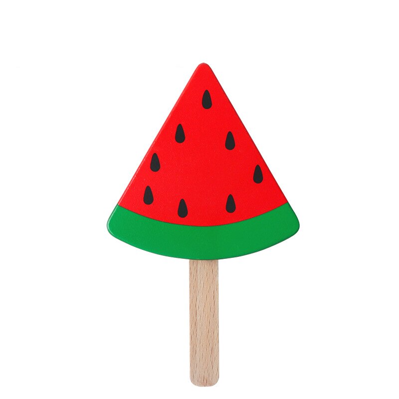 Wooden Ice Cream Pretend Play Food Kitchen Toys Educational Children Wooden Imitation Game for Kids Preschool Learn Montessori: GRAY