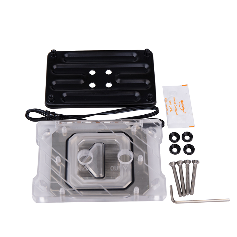 Syscooling CPU Water Cooling Block For AMD Ryzen 3 5 7 9 INTEL LGA1200 1700 ARGB lighting Synchronous motherboard CPU cooler: PURPLE