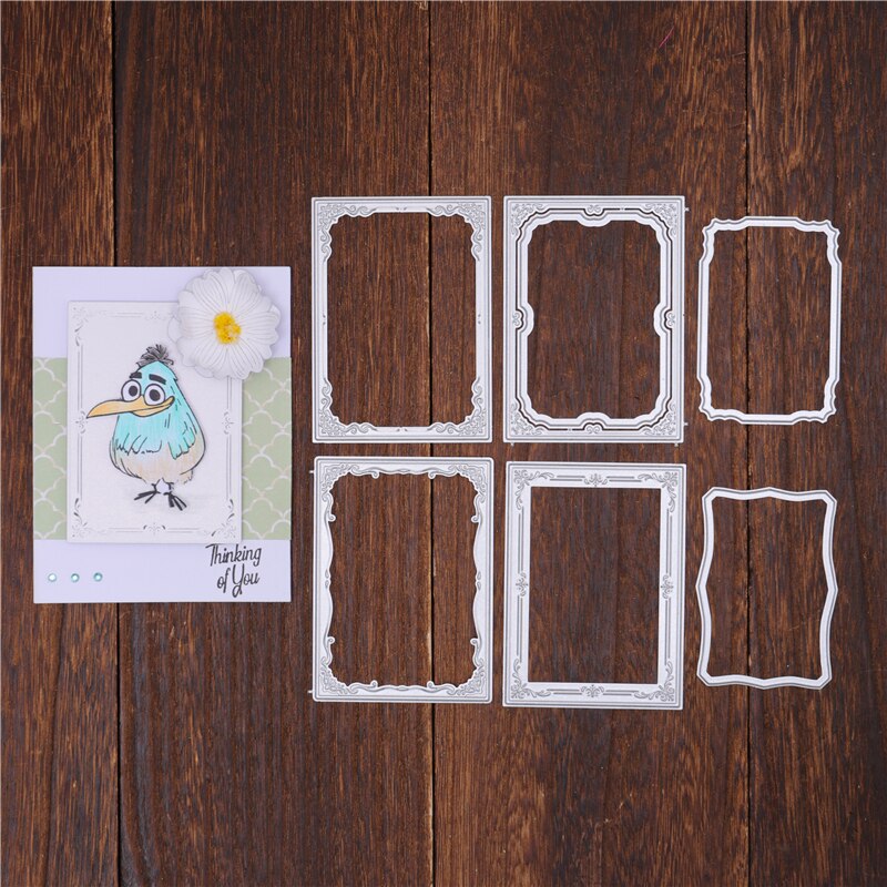 Kokorosa Irregular Rectangle Frame Metal Cutting Dies Paper Crafts Stencil Punching Templates Scrapbooking Embossing
