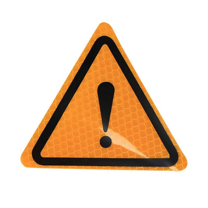 Universal Reflective Sticker Car Bodywork Decorative Paster Motorcycle Triangle Warning Label DIY Reflective Warning Stickers: YW