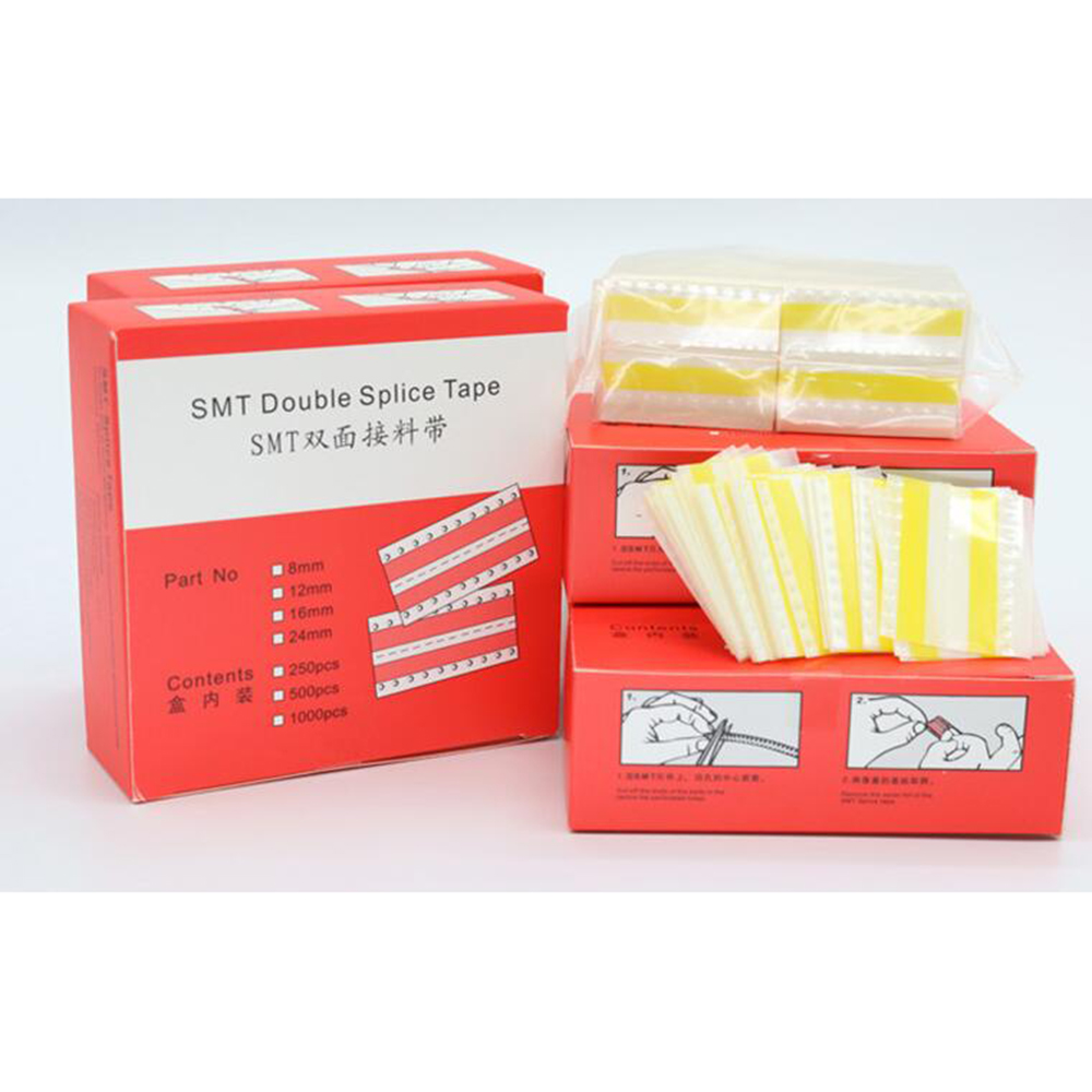 8 mm, 12 mm, 16 mm, 24 mm, SMT-Doppelspleißband, doppelseitiges, rechteckiges Spleißband, Filmverbindung, Spleißband mit Ruhekomponenten