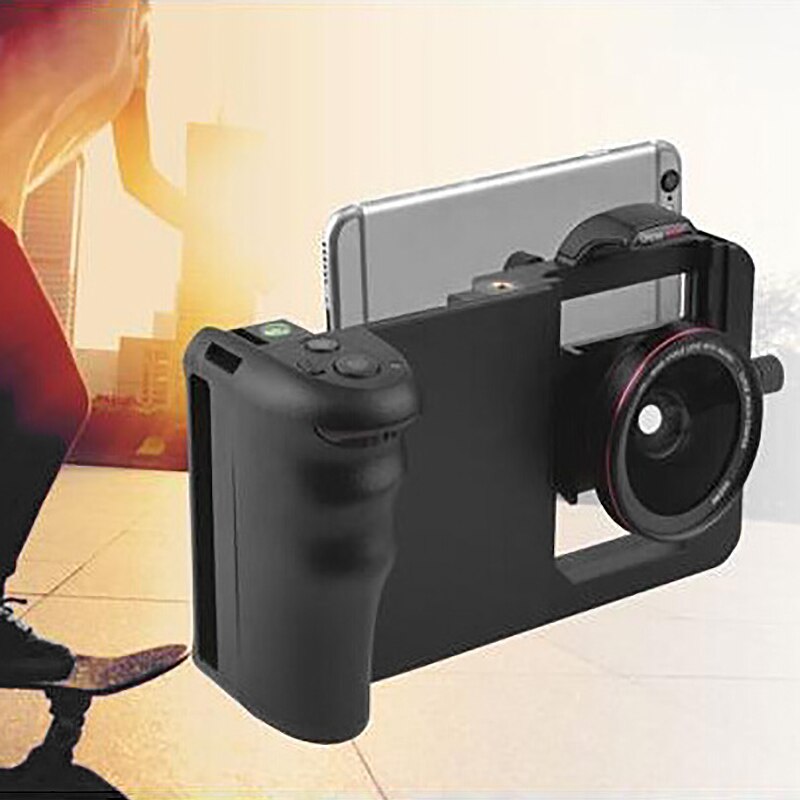 2-In-1 Wide Angle Lens Macro Lens Photography Kit Phone Stabilizer Gimbal Holder