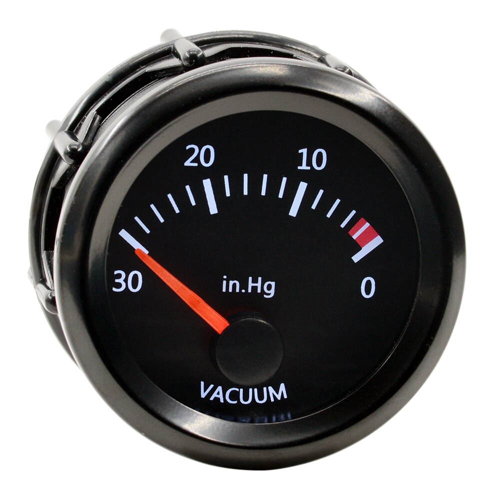 Dragon 52mm Stepper Motor White LED Backlight Auto Car Boost Vacuum Gauge -30-0 In.Hg Turbo Meter Instrument Free Shi