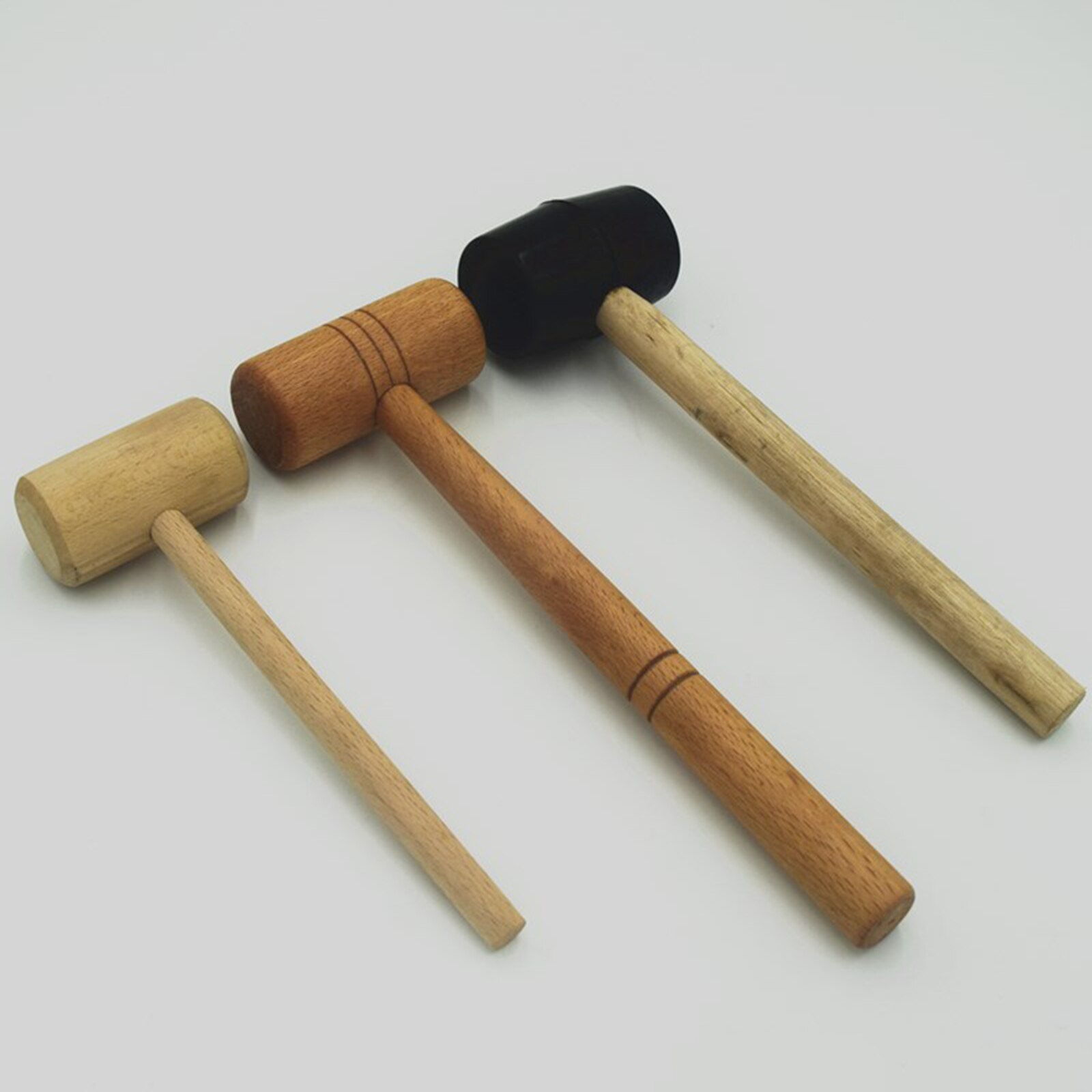 Natural Wooden Beech Wood Mallet Carving Solid Beechwood Damage-Free Striking for Lobster, and Other Shellfish