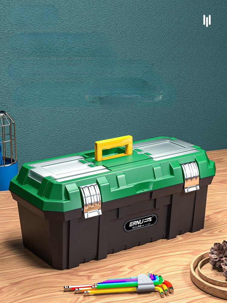 Mechanical Tool Box Portable Plastic Large Workshop Tool Box Multifunctional Werkzeugkoffer Tools Packaging XR1229