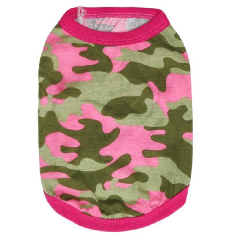 Transer Hond Kleding Voor Kleine Honden Roze Camouflage Hond Vest Teddy Tee Shirt 80118: S