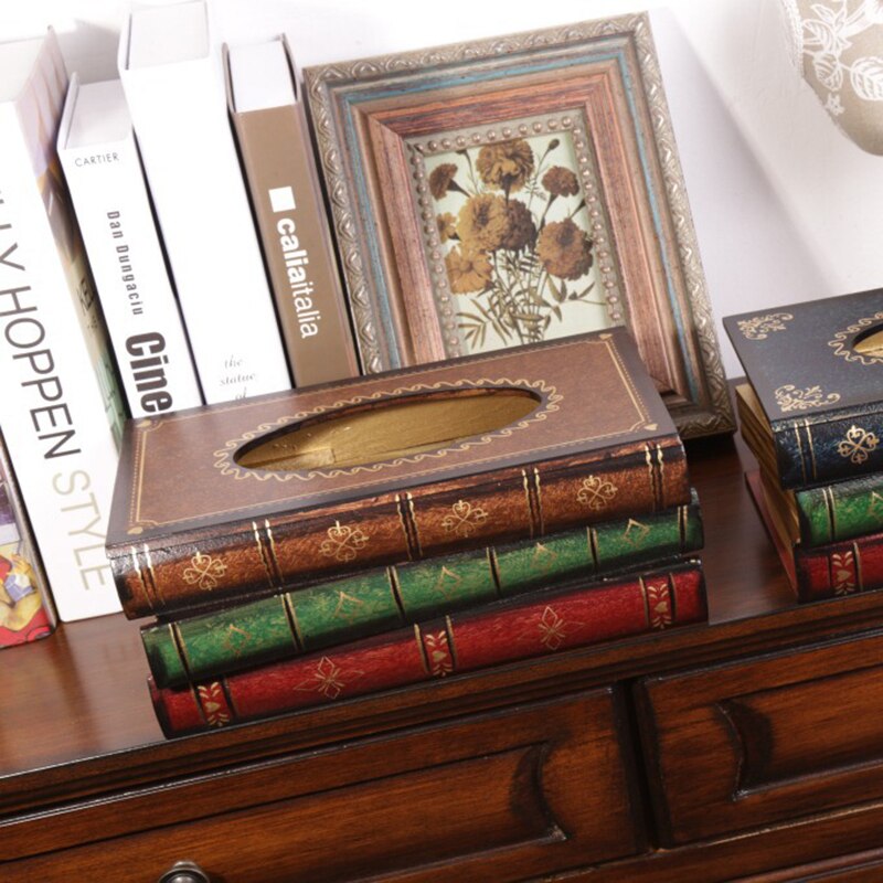 Yosoo Health Gear Boîte de Rangement Décorative Style Livre Vintage Européen