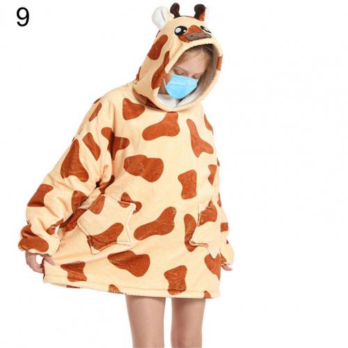 Robe de nuit à capuche en cachemire pour enfants, peignoir pour garçons et filles, Pyjamas: 9