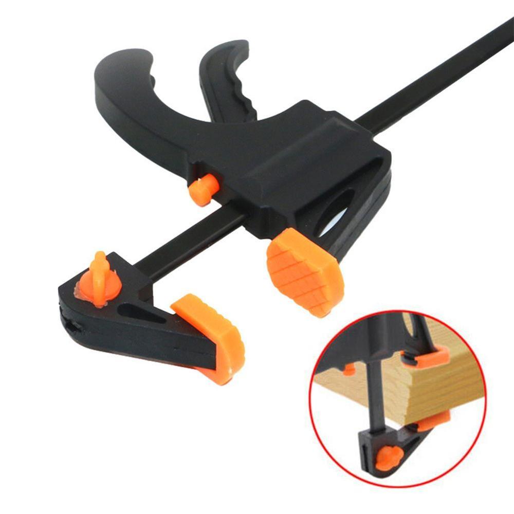 4 inch Woodworking Bar F Clamp Clip Hard Grip Quick Tool DIY Release Hand Ratchet Carpentry Vise Z0U2