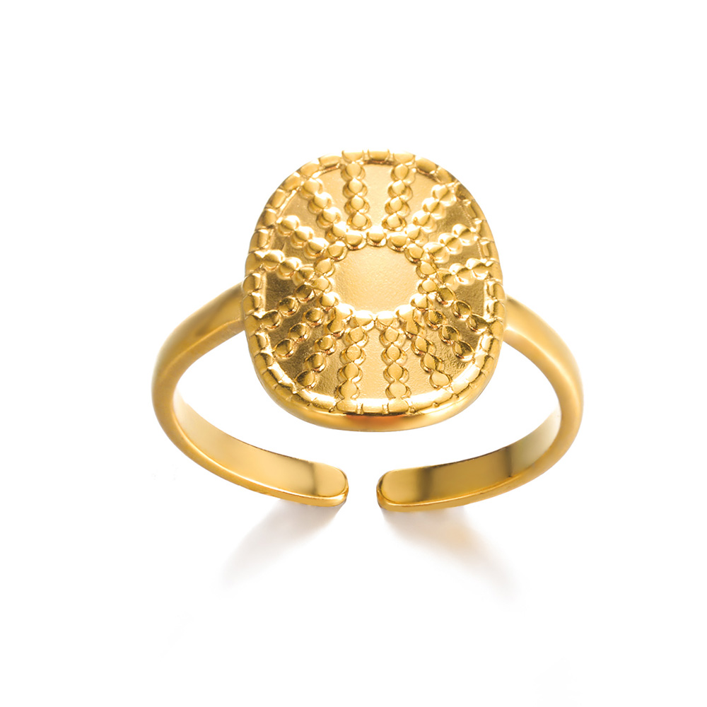 Palmenblattförmige ringe für damen, edelstahl, zirkonia, verstellbarer fingerring, partyschmuck, Schmuckstück femme: Königsblau