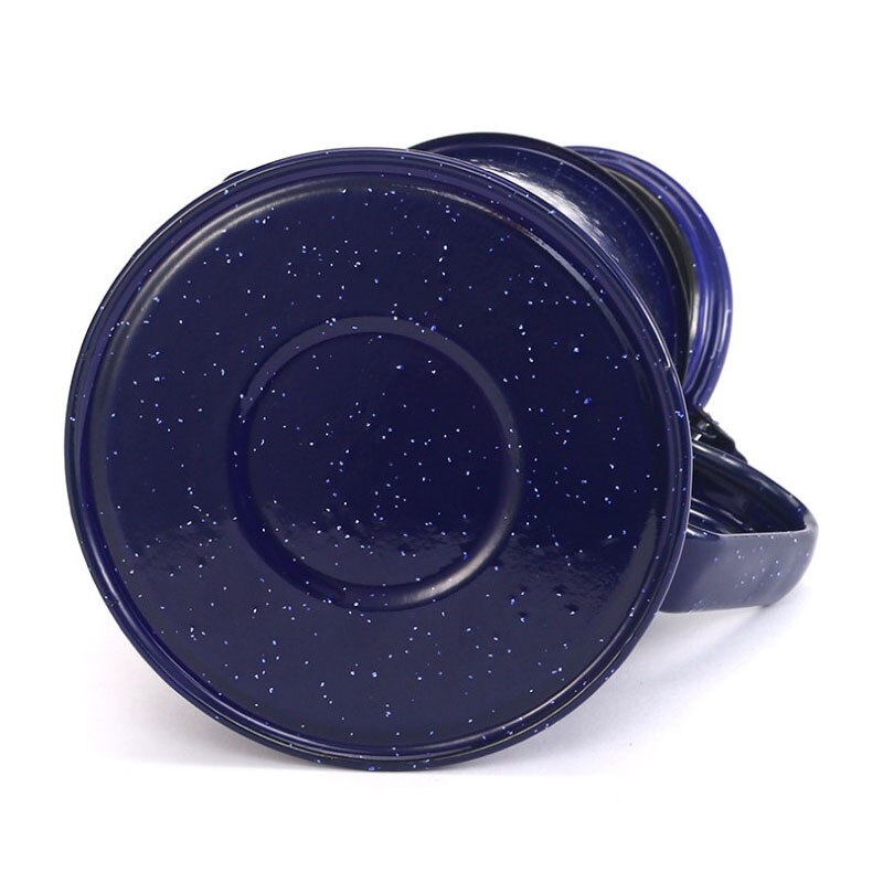800/1200/1800/2400ML Starry Sky Blue Enamel Water Kettle with Handgrip Water Pot Coffee Water Kettle