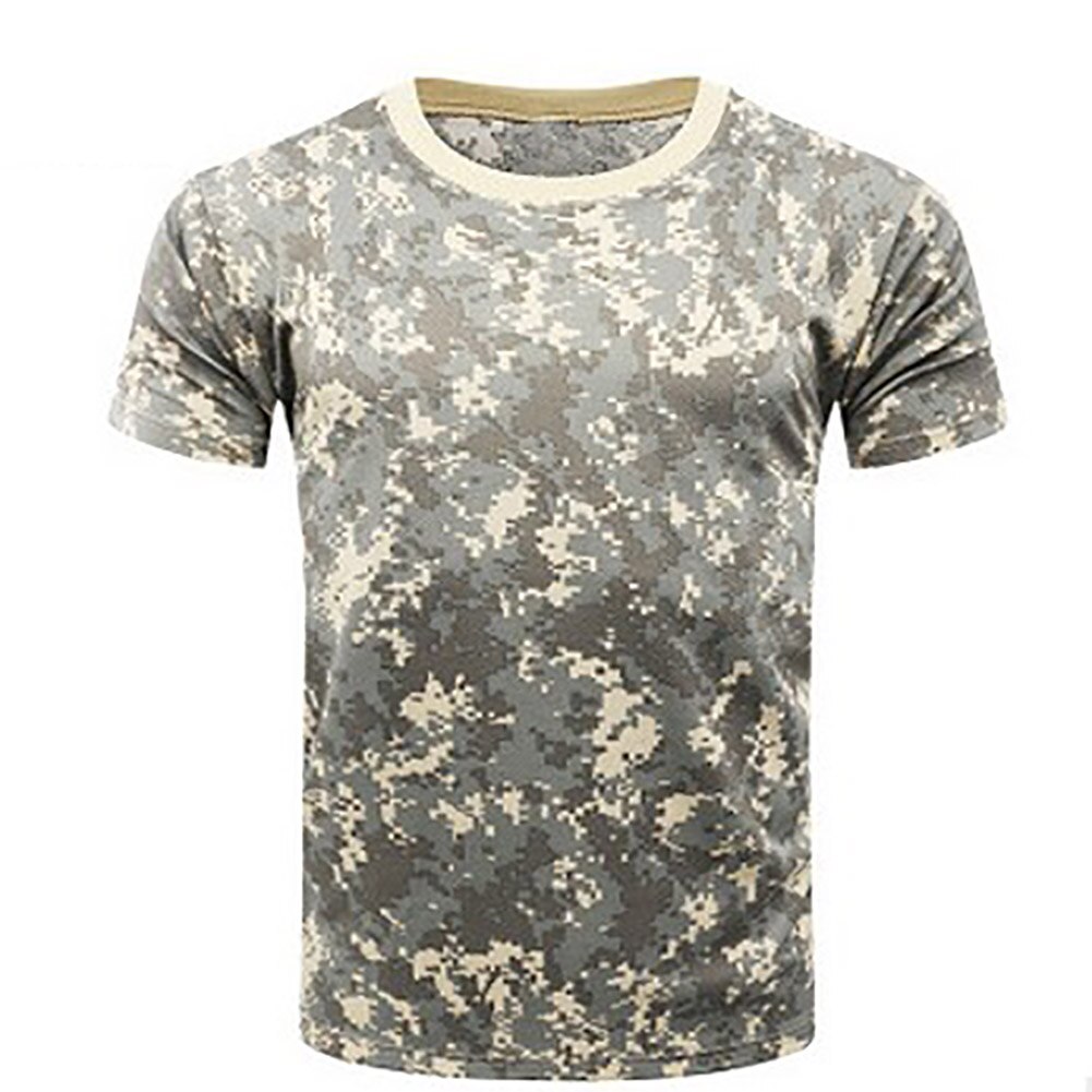 Compression Sport Shirt Men Short Sleeve Camouflage Fitness 3D Quick Dry Men's Running T-shirt Gym Workout Clothing Top: XXL / 1