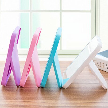 Yksinkertainen suorakulmainen työpöydän hd-työpöydän meikkipeili peili pukeutumispeili taitettava kannettava kosmeettisia peiliä t