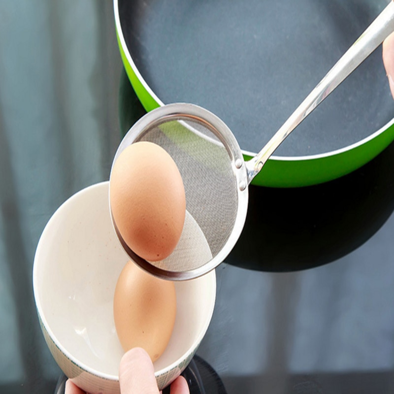 Stainless steel colander multifunctional fried fine mesh filter flour sieve vegetables filter home kitchen tools