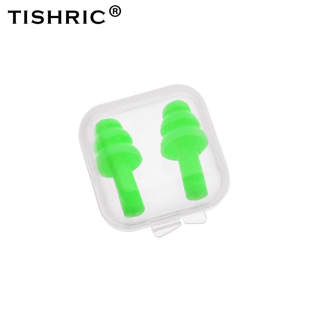 Tashric tampões de ouvido de silicone para dormir tampões de ouvido de ruído protetor de ouvido sono tampões de ouvido anti-ruído para natação plugue de ouvido: green